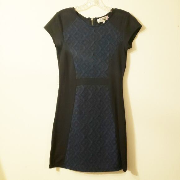 I'm in love with Derek| Blue and Black Dress - Picture 1 of 3